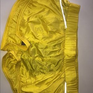 Lorna Jane yellow/gold shorts and tank set